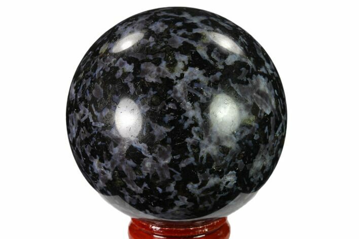 Polished, Indigo Gabbro Sphere - Madagascar #135785
